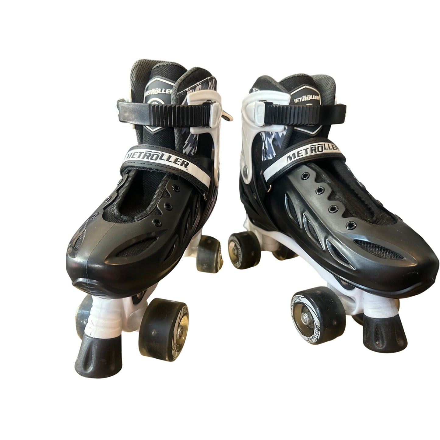 METROLLER Roller Skates Unisex Adjustable Large-Youth & Adult (4-7 Men/5-8 Women) Roller skates with Light up Wheels-Pre-Owned