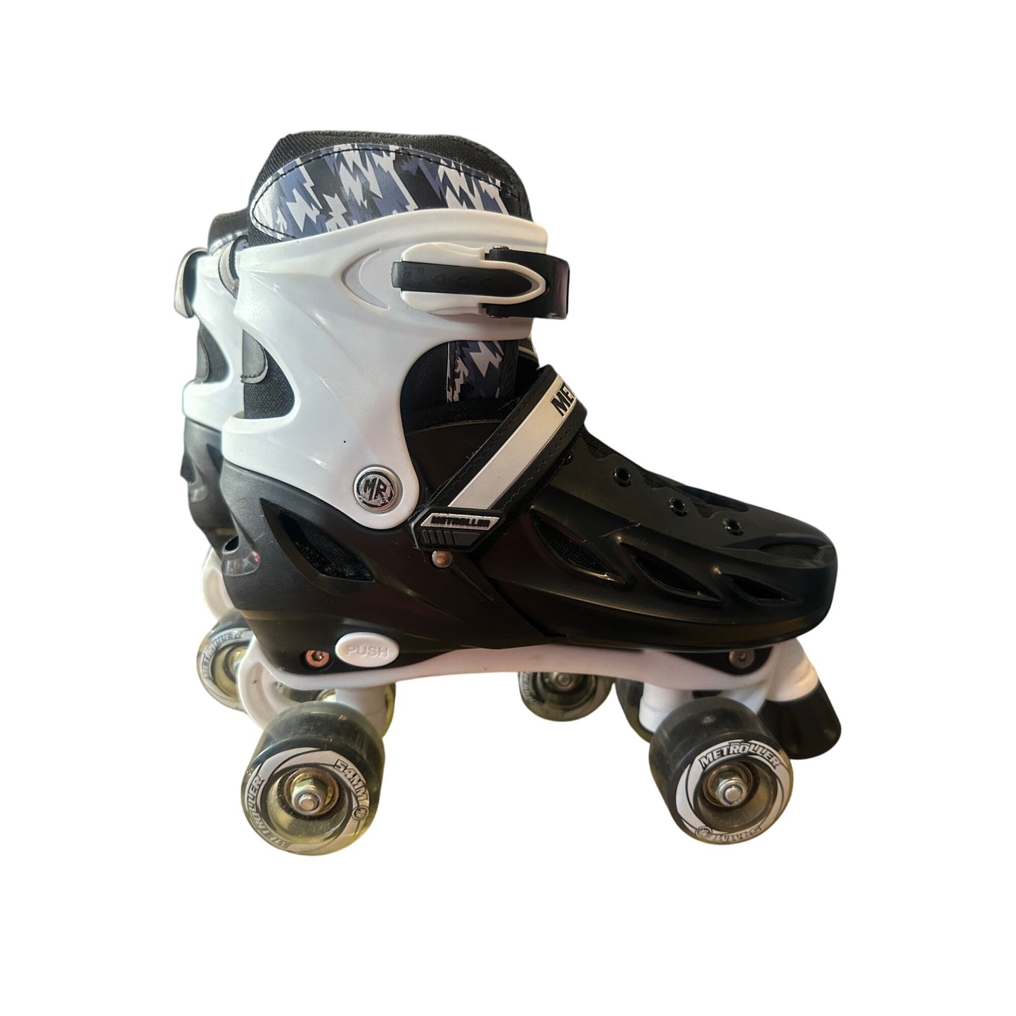 METROLLER Roller Skates Unisex Adjustable Large-Youth & Adult (4-7 Men/5-8 Women) Roller skates with Light up Wheels-Pre-Owned