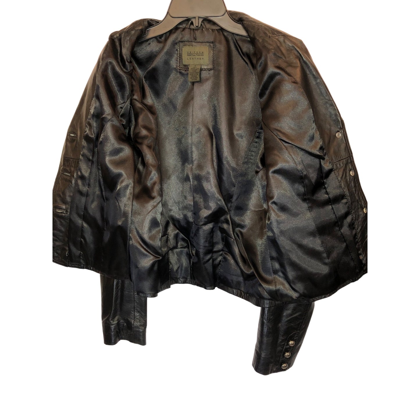 Uniform John Paul Richard Women's Black Genuine Leather Jacket Pre-Owned Size S