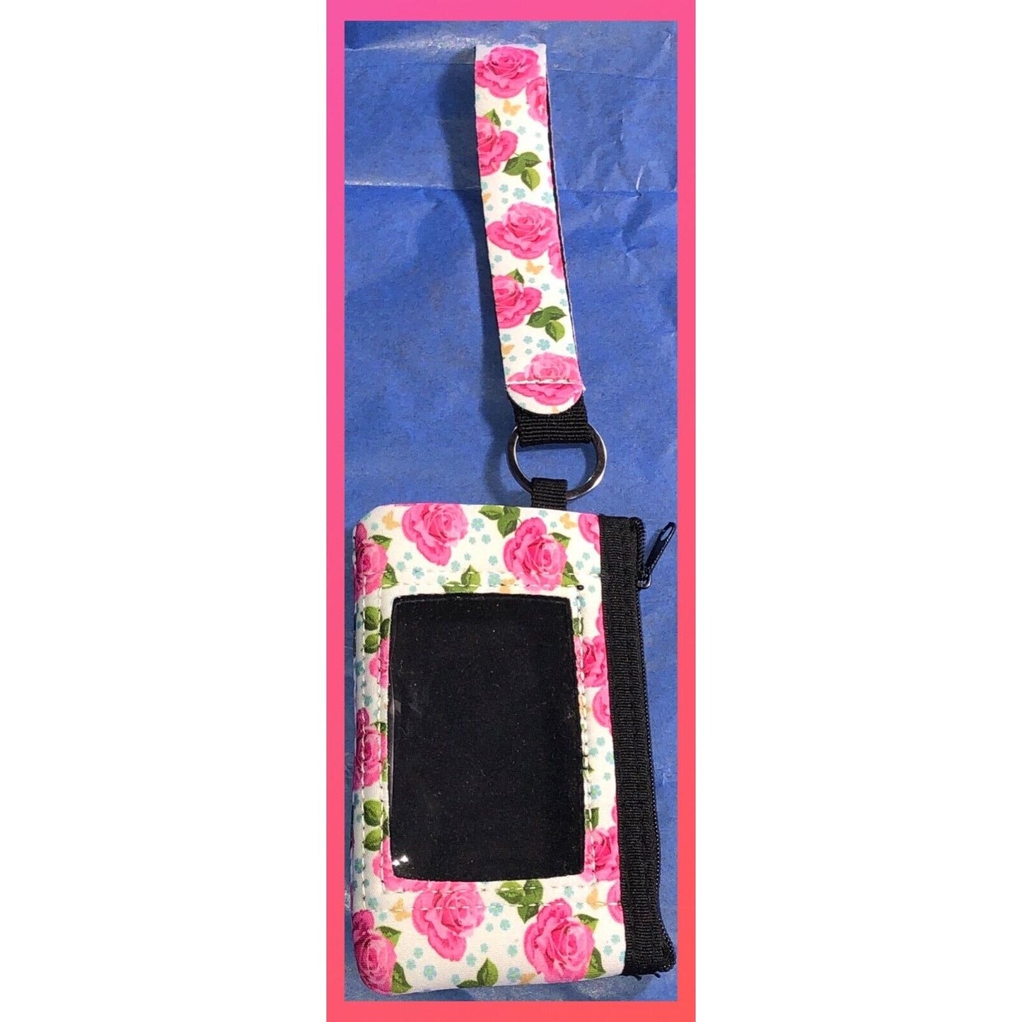 Neoprene ID Wristlet Keychain Coin Purse/Clutch - Variety Sales Etc.