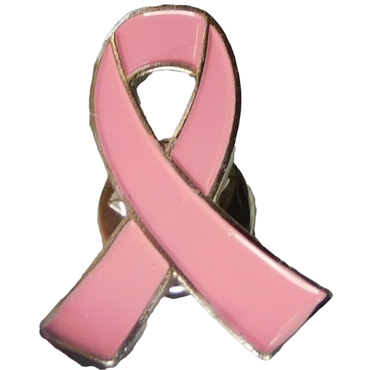 Breast Cancer Awareness Pink Ribbon Lapel Pin Brooch - Variety Sales Etc.