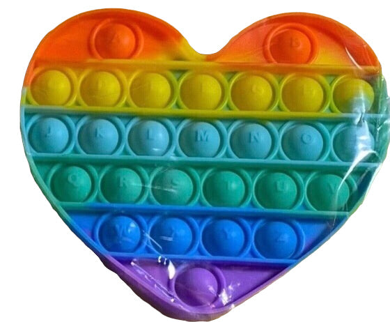 Rainbow Push Bubble Pop Stress Relieving Toy - Variety Sales Etc.