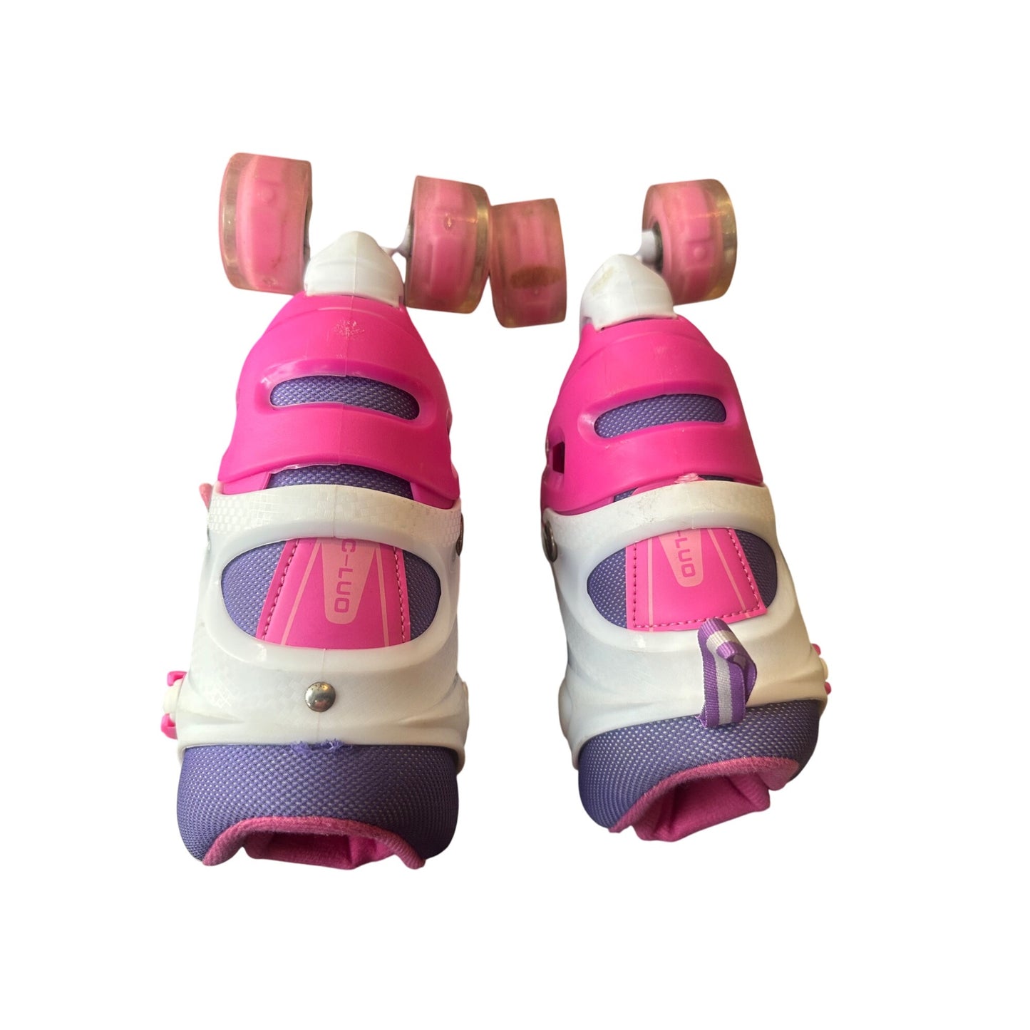 Sowume Adjustable Girl's Roller Skates, Light Up Colorful Wheels, Medium-(13-3 US)-Pre-Owned