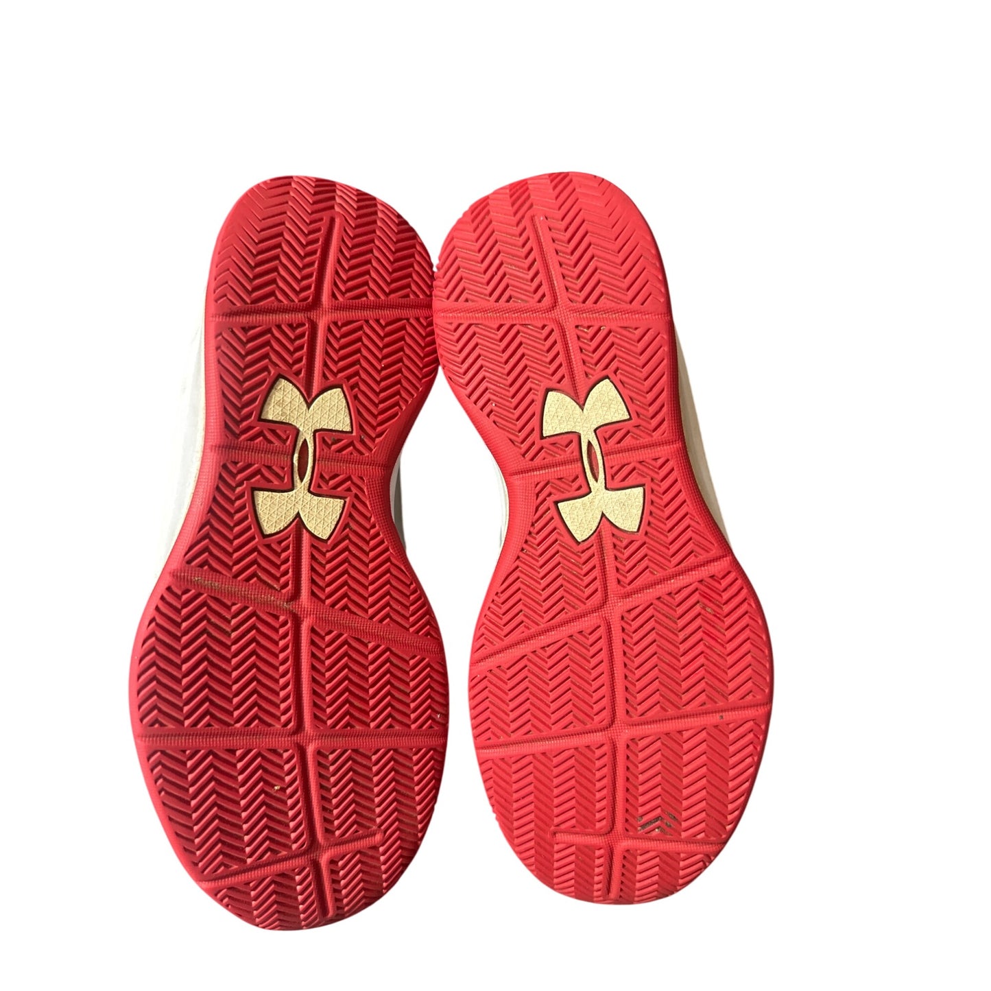 Under Armour Jet Mid BGS Gray/Red Size 3Y-Pre-Owned