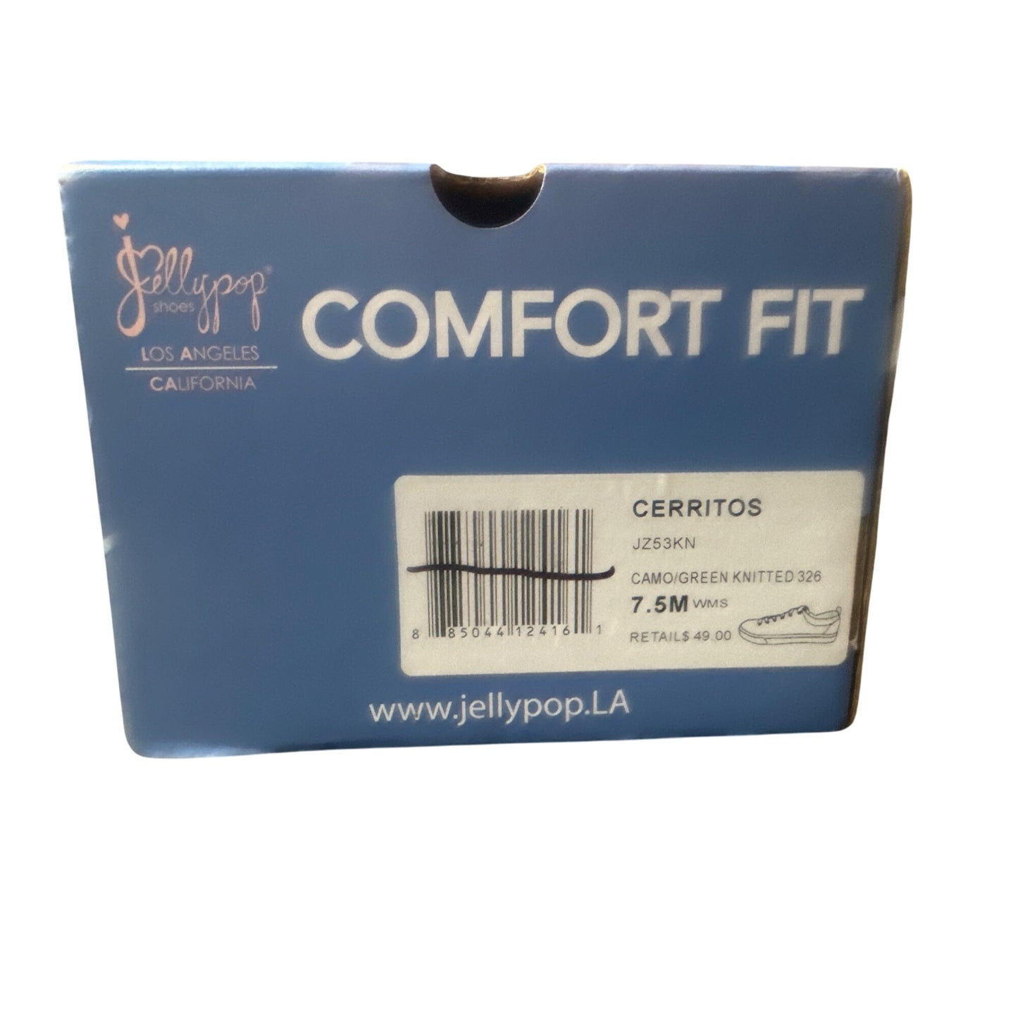 Jellypop Shoes CERRITOS Women's Camo Green Knitted  Size 7.5M