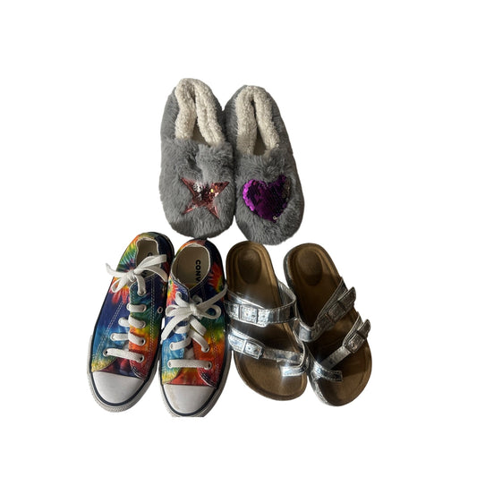 Lot Of Pairs Of Girls Shoes Size 12-, Bedroom SlideOn Shoes, Sneakers, Sandals