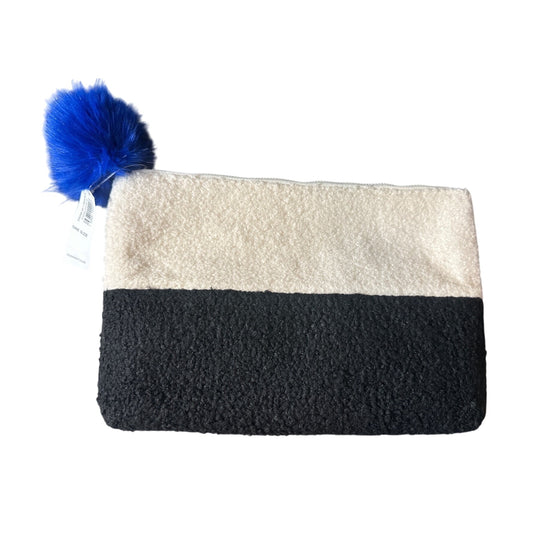 Old Navy Two-Tone Patchwork Sherpa Clutch Purse for Women