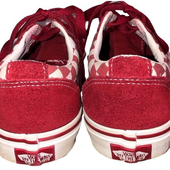 VANS Shoes Checkered Chili Pepper Red Ward Youth Size 3 Pre-Owned