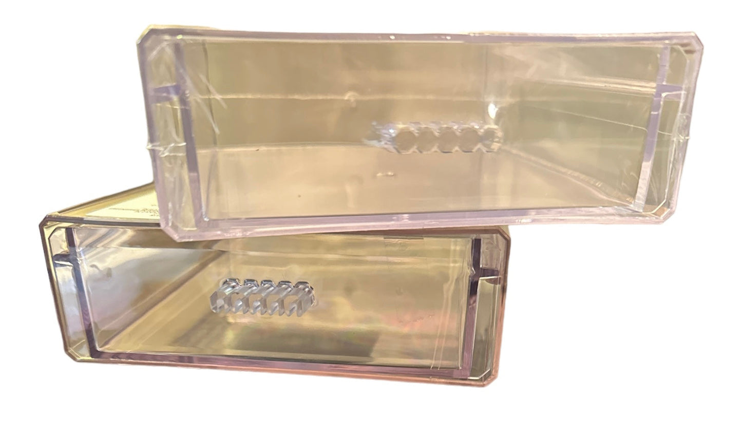 Stackable Clear Plastic Desktop Organizer Drawers, 5x5x1.75 in(Set of 2) - GF Variety Shop