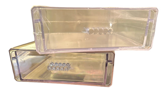 Stackable Clear Plastic Desktop Organizer Drawers, 5x5x1.75 in(Set of 2) - GF Variety Shop